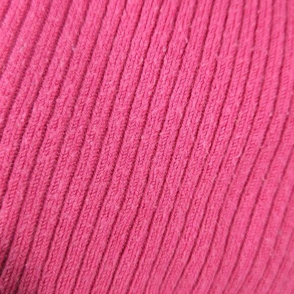 Worthington Hot Pink V-Neck Ribbed Sweater 3/4 Sleeve Pullover Women's L Winter - Picture 6 of 8